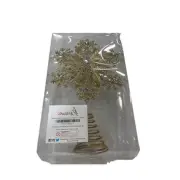 Ornativity OR-103 Glitter Snowflake Tree Topper 12”