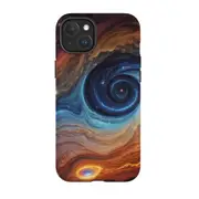 For iPhone 15 Plus Tough Case Compatible with MagSafe Eye Of The Galaxy