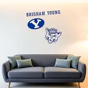 Desert Cactus Brigham Young University WallStix Cougars BYU Cougs Removable Wall Sticker 11x17 Vinyl Decal Indoor Outdoor Use (Design A)