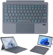 Keyboard for Microsoft Surface Go (4/3/2/1), Detachable Bluetooth Wireless Backlight Keyboard with Trackpad Compatible with Surface Go 4 (2023) / Go 3 (2021) / Go 2 (2020) / Go (2018) - Grey