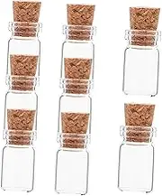 12pcs Mini Glass Wishing Bottles Tiny Glass Jars Corks Diy Craft Supplies