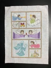 Cross Stitch, Angels, 5x7, new, Finished, Completed