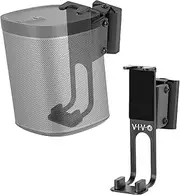 [VIVO] Black Dual Wall Mount Brackets Designed for Sonos One, SL, and Play:1 Audio Speakers, Adjustable Mounting for 2 Sonos Speakers (MOUNT-PLAY1B)