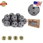 Lightweight 15 Pack of 3" Ceramic Fire Balls for Safe Fire Pit Style Enhancement