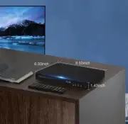 1080P Blu-Ray DVD Player, Plays All DVDs & Region A Blu-Rays, USB+HDMI+AV+Cable