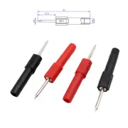 100x Adaptor 2mm PROBE- 4mm Banana Socket Connector Test Pin Tip Contact Adapter