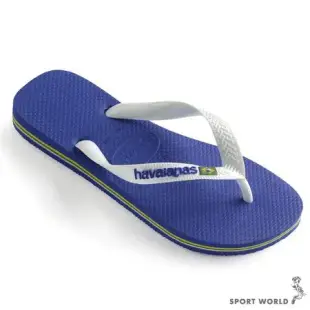 Havaianas 哈瓦仕 男鞋 拖鞋 夾腳拖 人字拖 巴西國旗 藍白 4110850-2711U