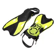 Diving Swimming Surfing Webbed Gloves Yellow Swimming Snorkeling Fins