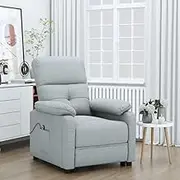 Light Grey Stand up Chair Fabric Recliner for Bedroom, Room Reading, Comfy Lounge, Living Spaces, Gaming Chair, Furniture