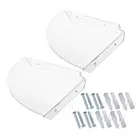 2Pcs Triangles Wall Frame Shampoo Holder Small Alarm Clock Cleansing Cream Shelf