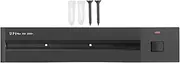 zolyet Removable Electrical Outlet Track System Concea Type 6000W High Power Track System Movable Wall Outlet Ext Wirel Power Strip Sliding Rail Cables Management Compartment for Home Black