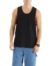 [Nena & Pasadena] Asheville Relaxed Singlet in Jet Black