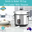 Smith & Nobel 10 Cup Rice Cooker With Steamer Automatic Rice Cooker