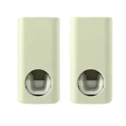 Fasola Automatic Toothpaste Dispenser Wall Mounted for Bathroom Light Green X2Pack