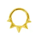 Septum Piercing Tribal Fangs Nose Ring Daith Conch Chain Clicker 316L Stainless