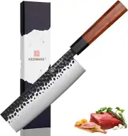 KEEMAKE Nakiri Knife 7 Inch Meat Vegatable Slicer Stainless Steel Kitchen Tools