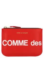 [Comme Des GarçOns Wallet] Comme Des GarçOns Wallet-Huge Logo Portafogli Rosso-Donna OS Red