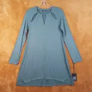 MICHAEL LAUREN Dress Womens Medium Green Pullover Shift Mini Cut Out REEF