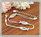 Solid 925 Sterling Silver Fish Chain Bracelet