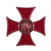 Knights Templar brooch cross badge