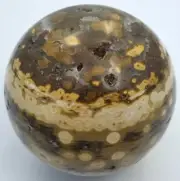 NATURAL OCEAN JASPER SPHERE QUARTZ CRYSTAL BALL Madagascar 3.2 in 81mm 684g