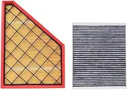 Air Filter Cabin Filter Fit for Cadillac XT5 2.0AT LSY 2019 2020 2021- Model OEM 23321606 A3212C 13531636 13503675 Car Cabin Filter(2 Pcs Filter Set)