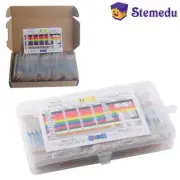 73 Values Electronic Metal Film Resistors Assortment Kit 10R-1M Ohm for Arduino