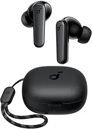 Soundcore by Anker P20i True Wireless Earbuds, 10mm Drivers with Big Bass, Bluetooth 5.3, 30H Long Playtime, Water-Resistant, 2 Mics for AI Clear Calls, 22 Preset EQs, Customization via App (Black)