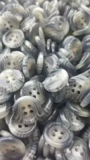 Bari Swirl Button, 4 Hole Sewing/Crafts Buttons 15mm - 24 Pieces (105)