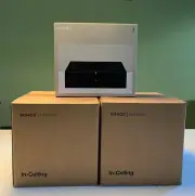 New 2 pairs Sonos INCLGWW1 6.5" In-Ceiling Speakers by Sonance/Sonos Amp Bundle
