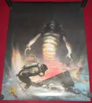 Frank Frazetta Godzilla Water Dragon 17x22 1980 Fairfax Prints Fantasy Art