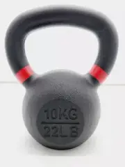 PowerFit Premium Black Kettlebells, 10KG / 22LBS