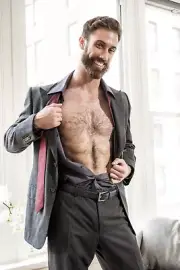 [Y489] Handsome Man Cute Male Model Showing Off Body Physique Art Photography