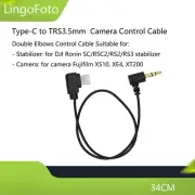 TypeC to TRS3.5mm Camera Control Cable for DJI Ronin for Fujifilm XS10 XE4 XT200
