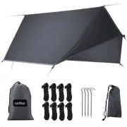 Hammock Tent Rain Fly-Camping Hammock Outdoor Tarp-Small Door Design-Keep Sid...
