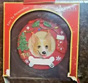 CORGIE CHRISTMAS ORNAMENT PERSONALIZE WITH A DOG NAME