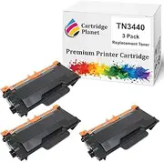 Cartridge Planet 3-Pack Compatible Toner Cartridge for Brother TN-3440 TN3440 (8,000 Pages) for Brother HLL5100DN HLL5200DW HLL6200DW HLL6400DW MFCL5755DW MFCL6700DW MFCL6900DW