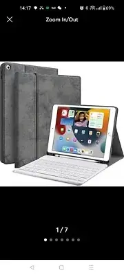 Keyboard Case for iPad 10.5 Air 3rd Gen 2019 - JUQITECH iPad Pro 10.5 2017 Folio