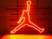 20"x16" Basketball Sport Jumpman neon Sign Light Lamp Show Bar Room Gift Wall MM