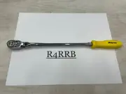 Snap-on Tools USA NEW 1/4" Drive YELLOW Handle Extra Long Flex Ratchet THLLFD72Y