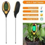 4 in 1 PH Tester Soil Water Moisture Light Test Meter for Garden Plant Seeding
