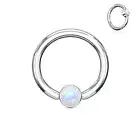 Piercing Ear Teton Ring Captive Opal White