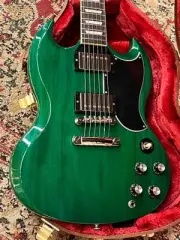 Gibson New SG Standard '61 Stop Bar Translucent Teal #206550199 3.00kg