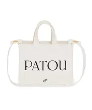 Patou Small Logo-Printed Top Handle Bag One size White