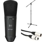 Behringer B-1 Large-diaphragm Condenser Mic with Stand and Cable - Dark Edition