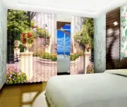3D Forest Flower 6 Blockout Photo Curtain Print Curtains Drapes Fabric Window AU