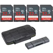 SanDisk Ultra 16GB Class 10 SD Memory Cards with Koah Pro Memory Storage Case