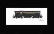 Western Maryland GP7 Fireball Scheme 11"x17" Matted Print Andy Fletcher signed
