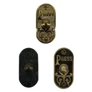 PRESS Oval Push Button Doorbell in Brass