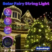 Xmas Solar Fairy String Light LED Falling Tree Decoration Colourful Christmas